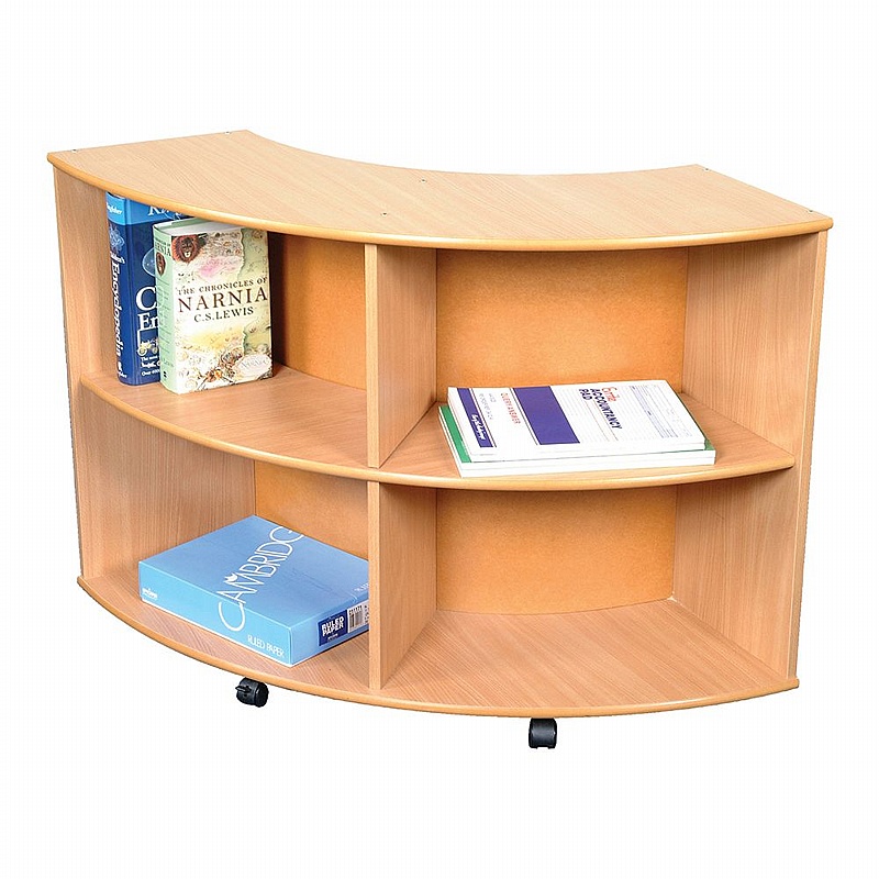 Beech Nursery and Library Convex Bookcase - School Furniture