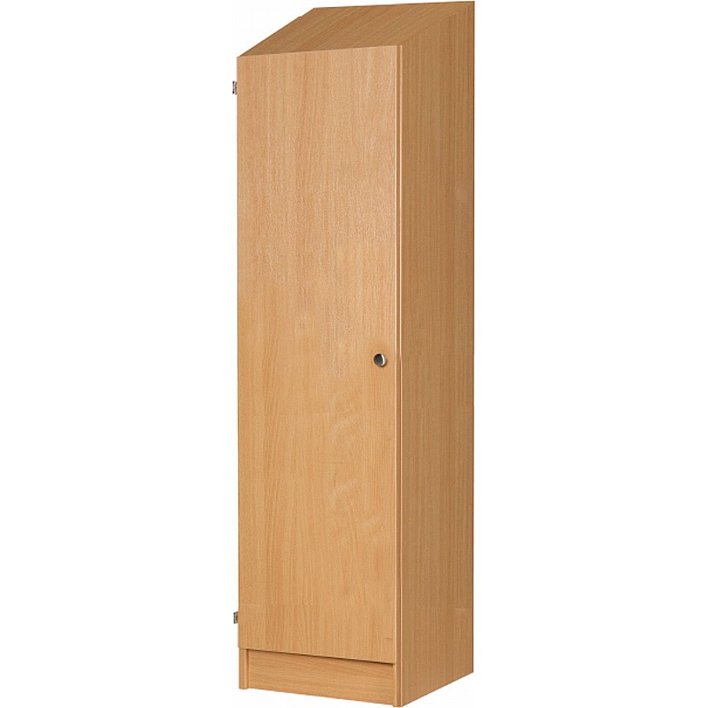 EduLock Wooden Non-Locking Sloping Top Primary School Lockers - School Furniture