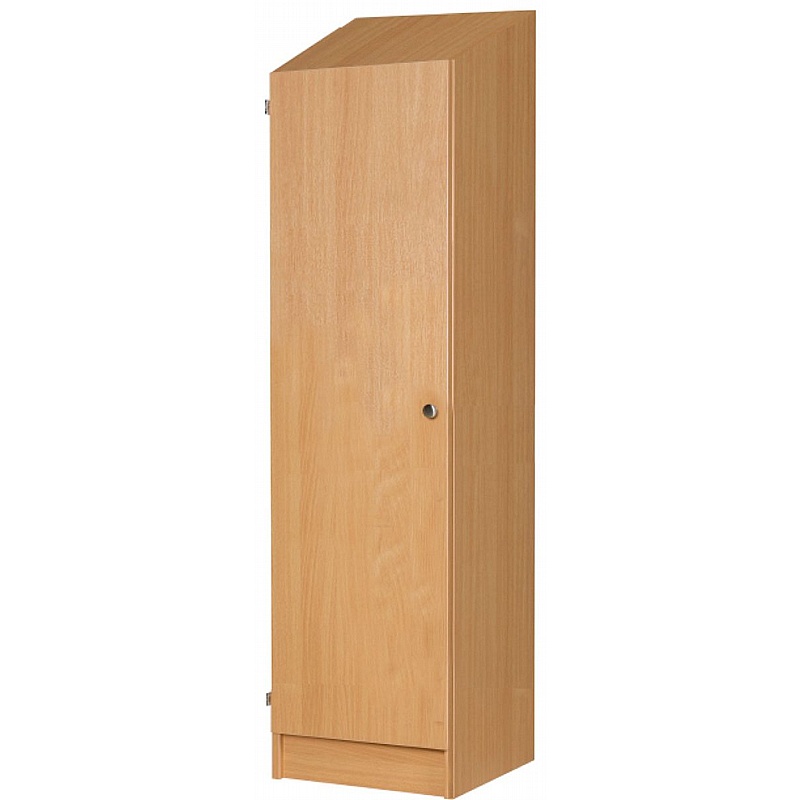 EduLock Wooden Non-Locking Sloping Top Secondary School Lockers - School Furniture