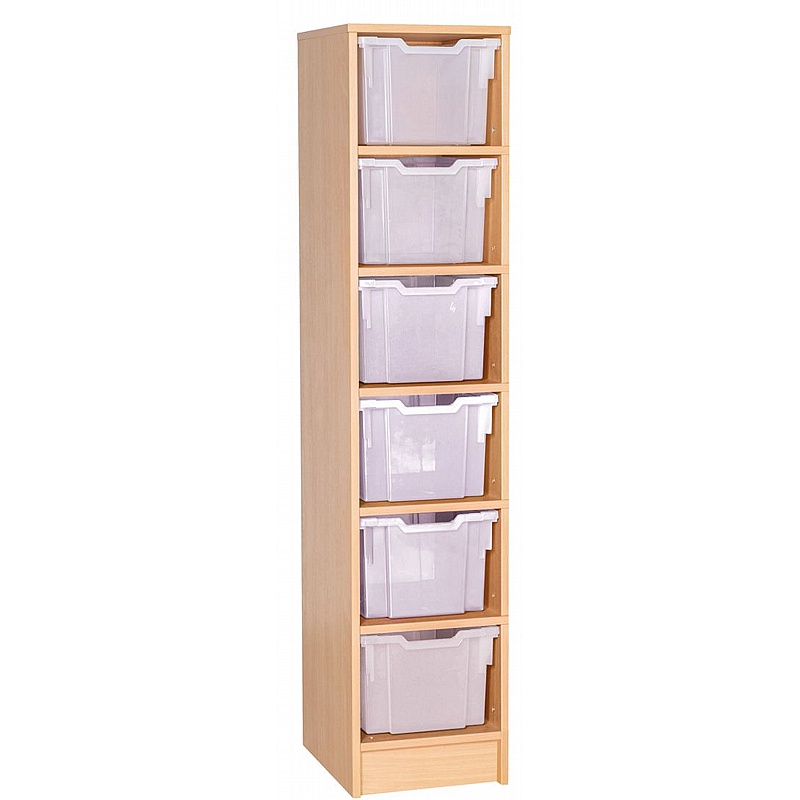 Veste Single Column 6 Extra Deep Tray Uniform Storage - School Furniture