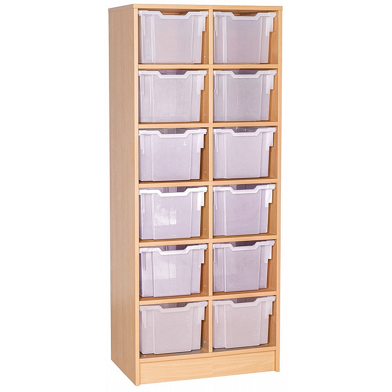 Veste Double Column 12 Extra Deep Tray Uniform Storage - School Furniture