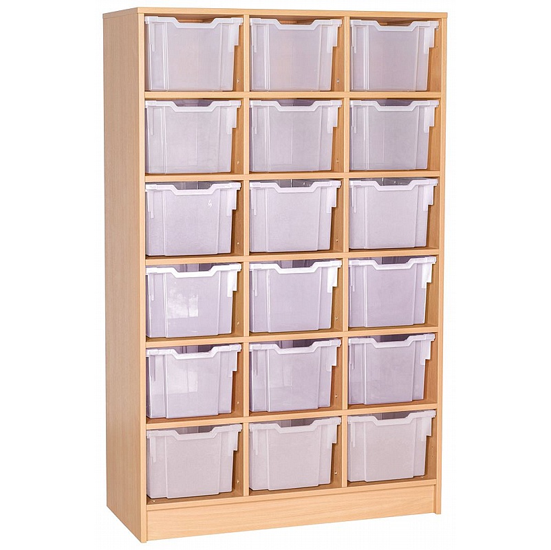 Veste Triple Column 18 Extra Deep Tray Uniform Storage - School Furniture