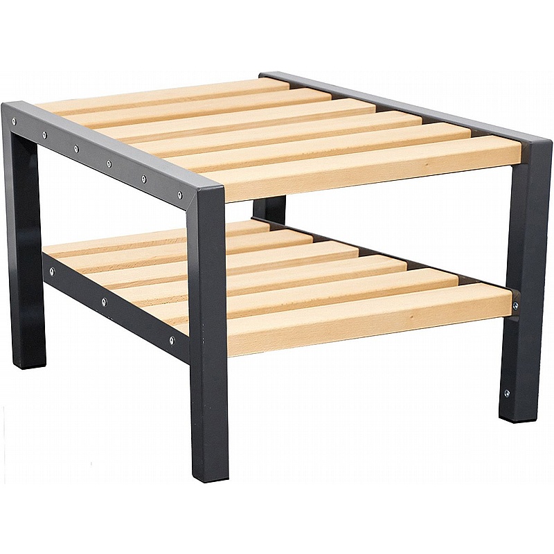 Veste Premium Double Sided Changing and Cloakroom Bench Seats with Shoe Rack - School Furniture