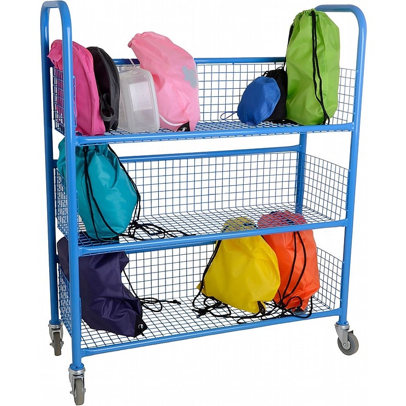 Lunchbox Single Sided Mobile Trolley - School Furniture