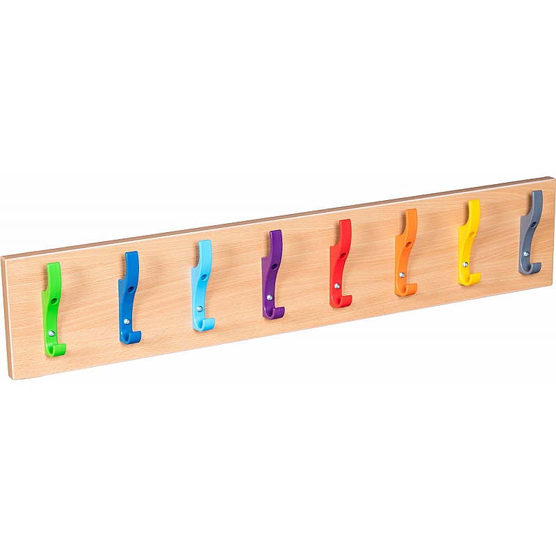 Veste Cloakroom Wall Mounted Coloured Coat Hooks - School Furniture