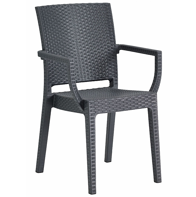 Canterbury Rattan Polypropylene Bistro Armchairs - Breakout & Canteen