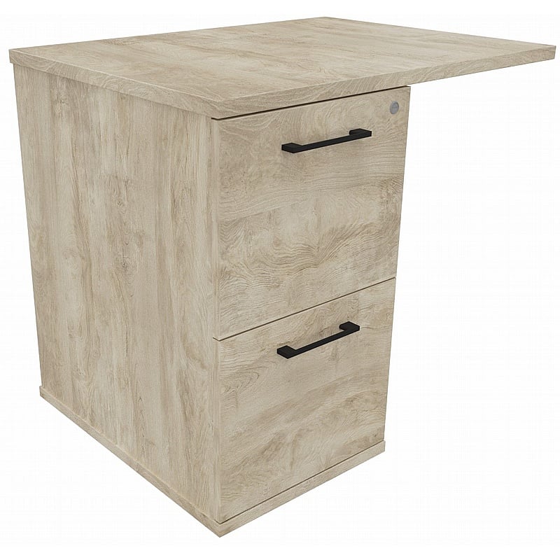 Unified Rectangular Desk High Extension Pedestal - Office Storage