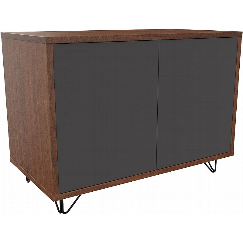 Boss Design Contract 2 Door Desk High Credenza with Wire Feet - Office Storage