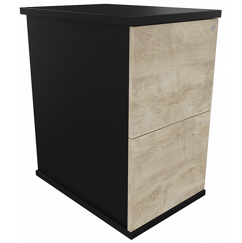 Unified Duo Flush Desk High Pedestals - Office Storage