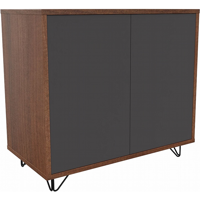 Boss Design Contract 2 Door Tall Credenza with Wire Feet - Office Storage