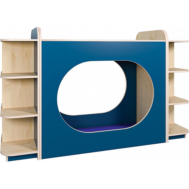 KubbyClass Library Hideaway Double Play Nook and Storage Bundle - School Furniture