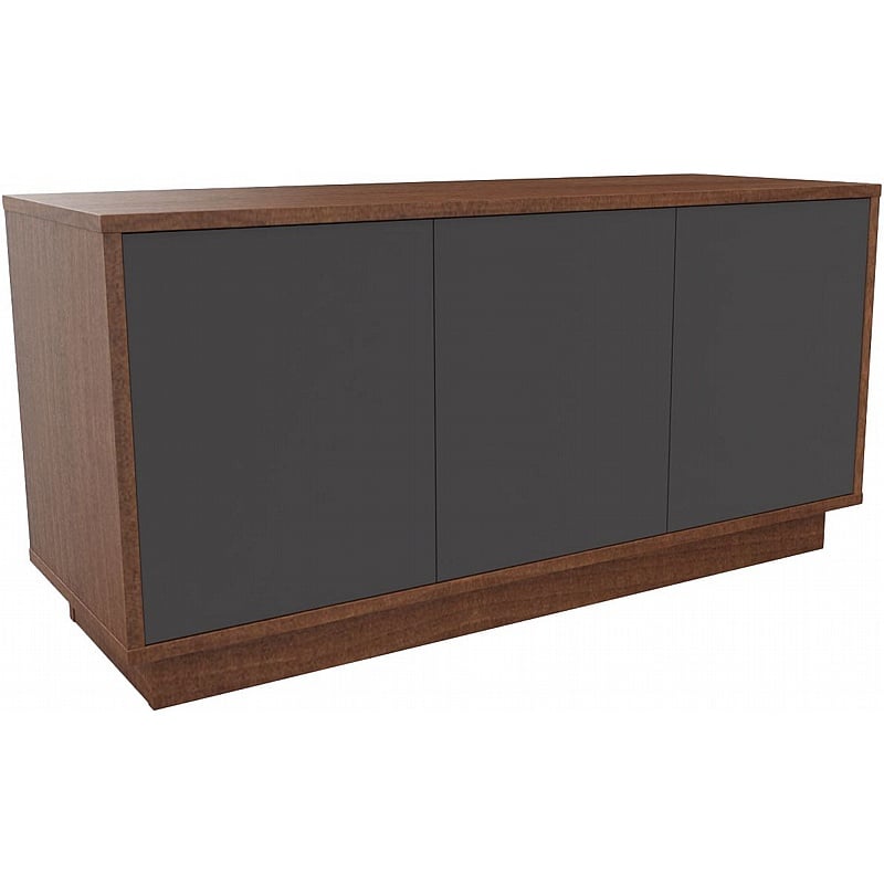 Boss Design Contract 3 Door Desk High Credenza with Plinth Base - Office Storage