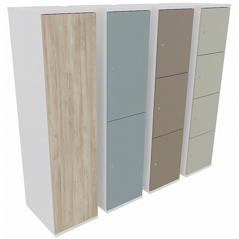 Unified Duo Wooden Office Lockers - Office Storage