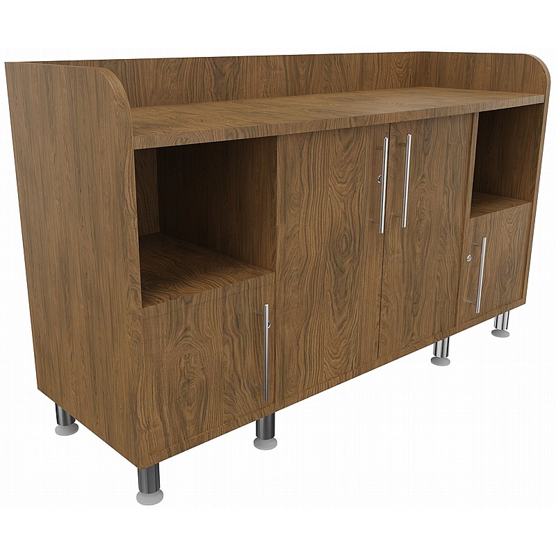 Unified Deluxe Boardroom 4 Door Combi Credenza Storage Unit - Office Storage