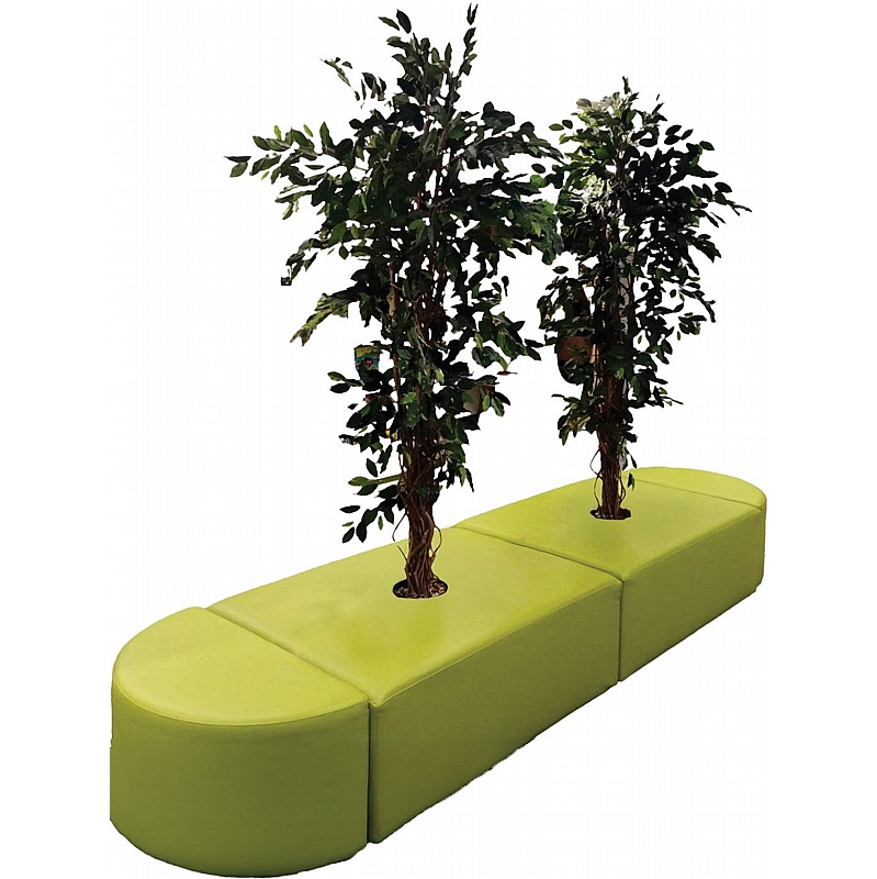 KubbyClass Library Acorn Island Rectangular Tree Seat - School Furniture