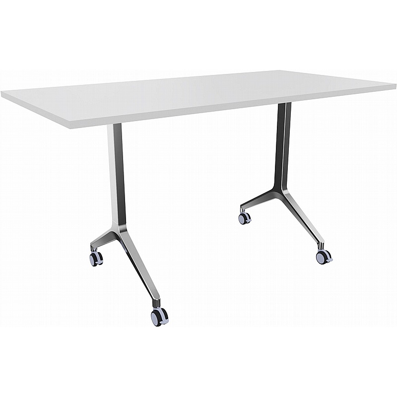 Boss Design Deploy Rectangular Poseur Meeting and Breakout Flip Top Tables - Breakout & Canteen