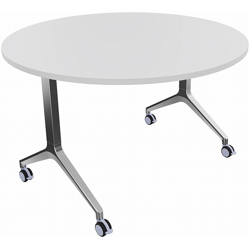 Boss Design Deploy Circular Meeting and Breakout Flip Top Tables - Meeting Room