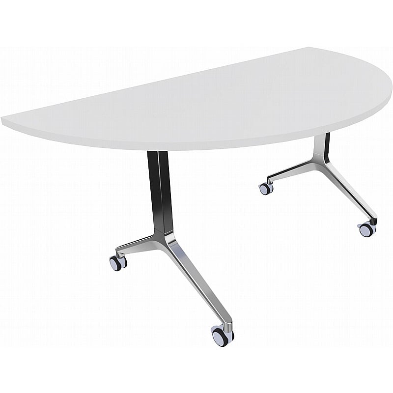 Boss Design Deploy Semi-Circular Meeting and Breakout Flip Top Tables - Meeting Room