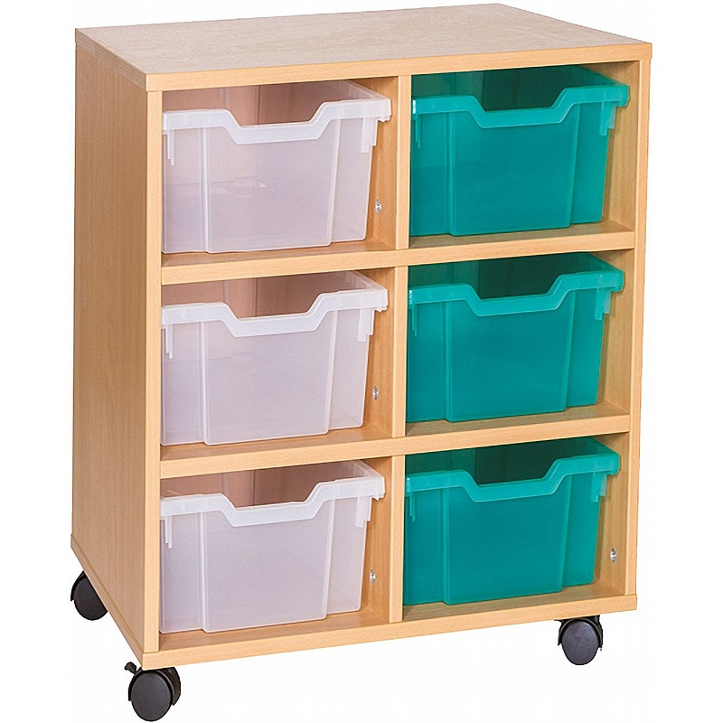 EduStore Double Column 6 Deep Tray Storage - School Furniture