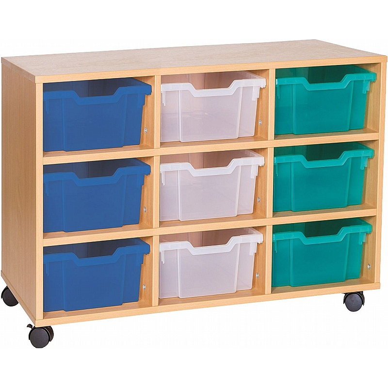 EduStore Triple Column 9 Deep Tray Storage - School Furniture