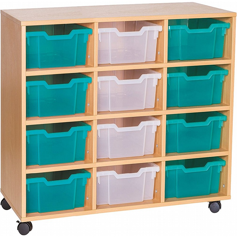 EduStore Triple Column 12 Deep Tray Storage - School Furniture