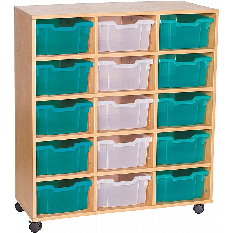 EduStore Triple Column 15 Deep Tray Storage - School Furniture