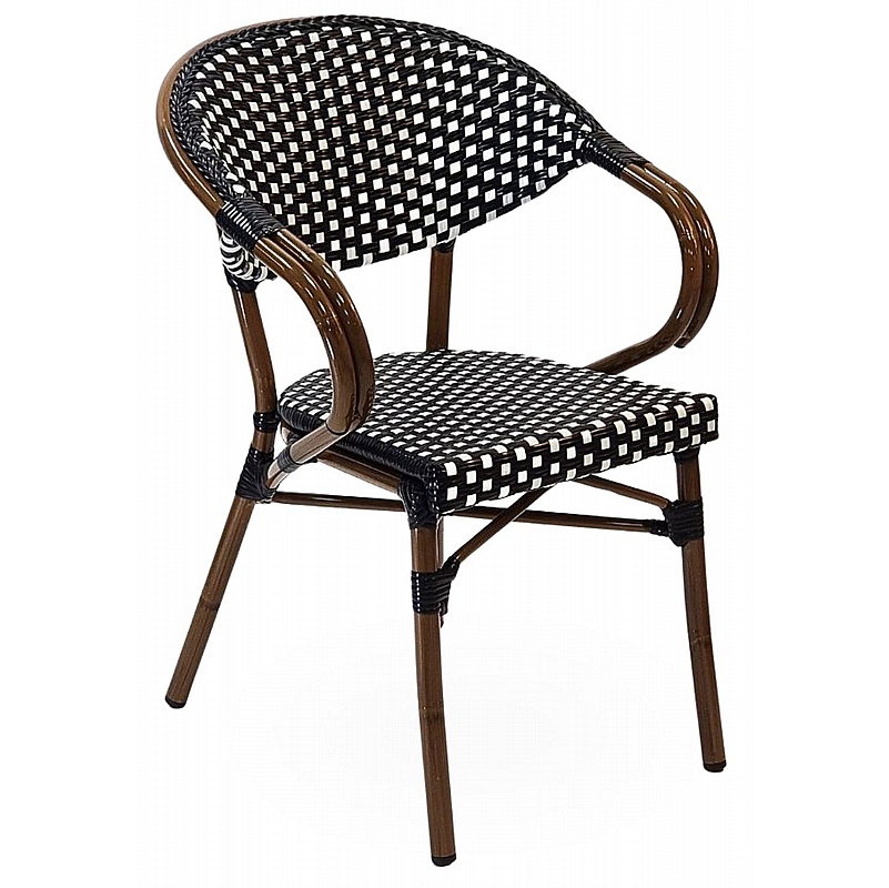 Luxe Wicker Polypropylene Bistro Armchairs - Breakout & Canteen