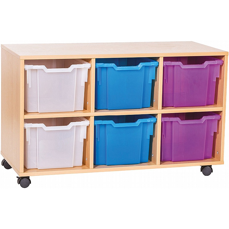 EduStore Triple Column 6 Extra Deep Tray Storage - School Furniture