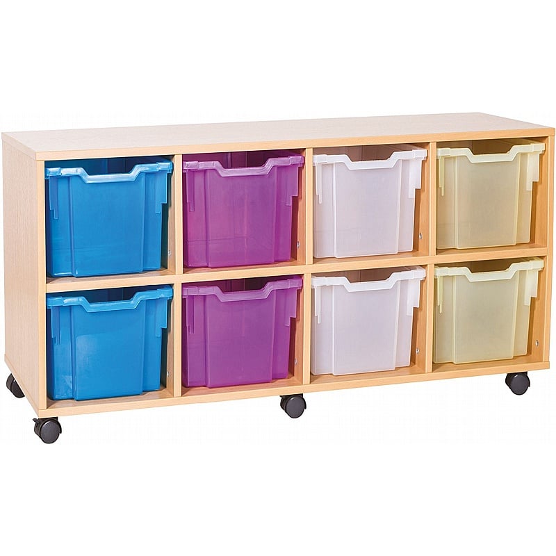 EduStore Quad Column 8 Extra Deep Tray Storage - School Furniture