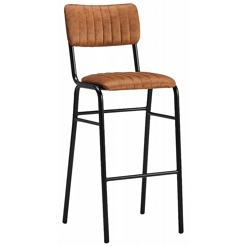 Bourbon Faux Suede Breakout and Canteen Bar Stools - Breakout & Canteen