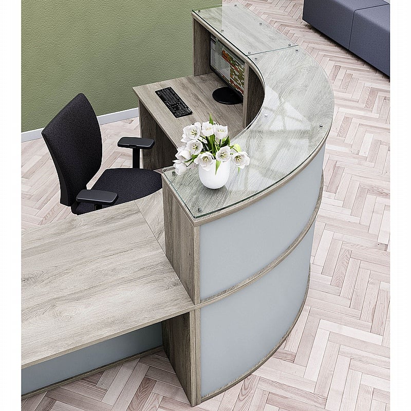 Enquire Duo Modular Reception Desk - Reception Area