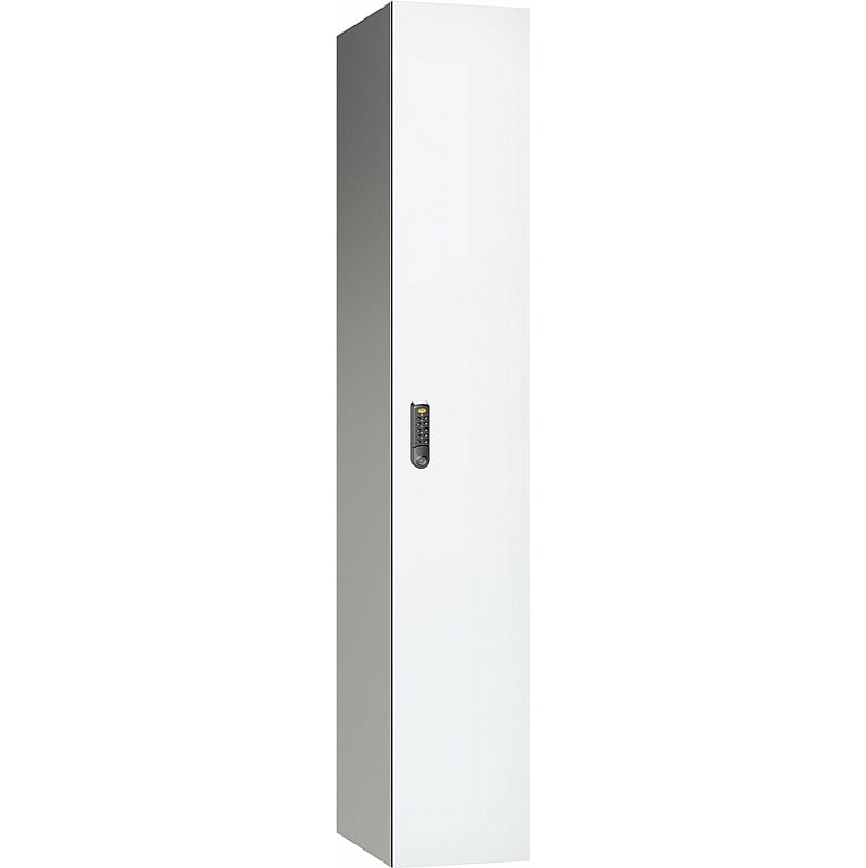 Pure Leisure Wet Area SGL Laminate Door Aluminium Lockers with Digital Combination Lock - Office Storage