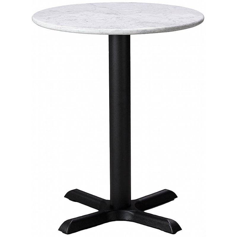 Phoenix Round Solid Marble Breakout and Cafe Tables - Breakout & Canteen