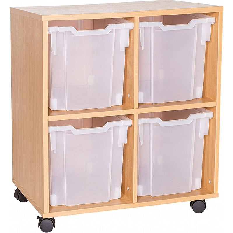 EduStore Double Column 4 Jumbo Tray Storage - School Furniture