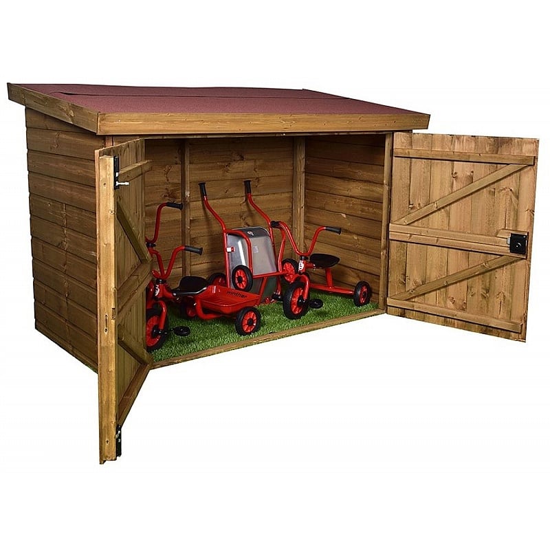 Children's Outdoor Trike Storage Shed - School Furniture