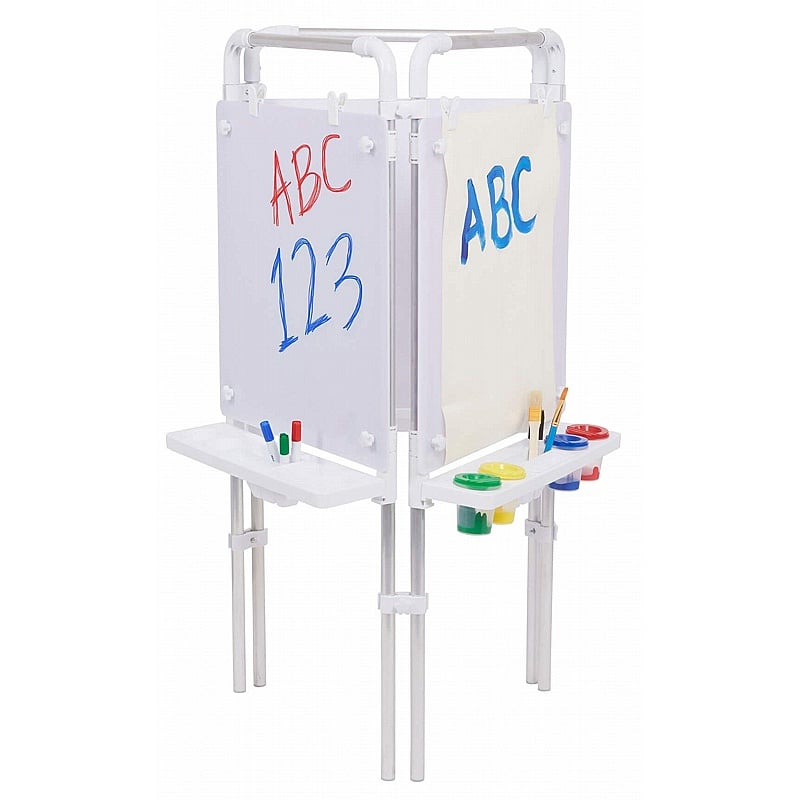 Eazy Outdoor Drywipe Whiteboard 3 Sided Easels - School Furniture