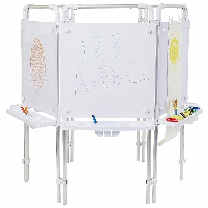 Eazy Outdoor Drywipe Whiteboard 6 Sided Easels - School Furniture