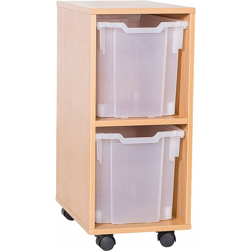 EduStore Single Column 2 Jumbo Tray Storage - School Furniture