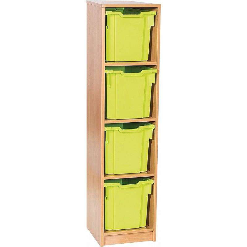 EduStore Static Single Column 3 Jumbo Tray Storage - School Furniture