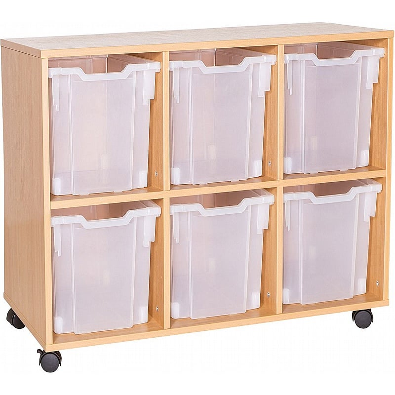 EduStore Triple Column 6 Jumbo Tray Storage - School Furniture