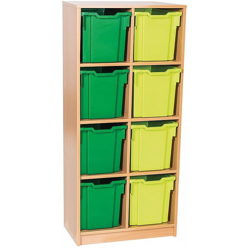 EduStore Static Double Column 8 Jumbo Tray Storage - School Furniture