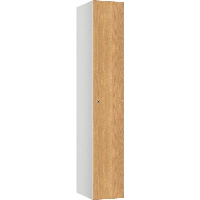 Pure Shield Antibacterial SGL Wood Effect Door Lockers with Cam Lock - Office Storage