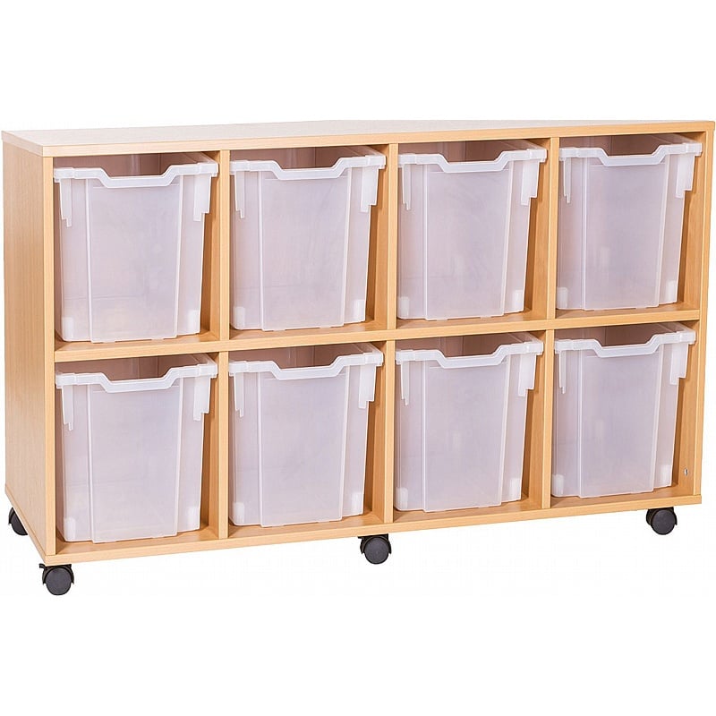 EduStore Quad Column 8 Jumbo Tray Storage - School Furniture