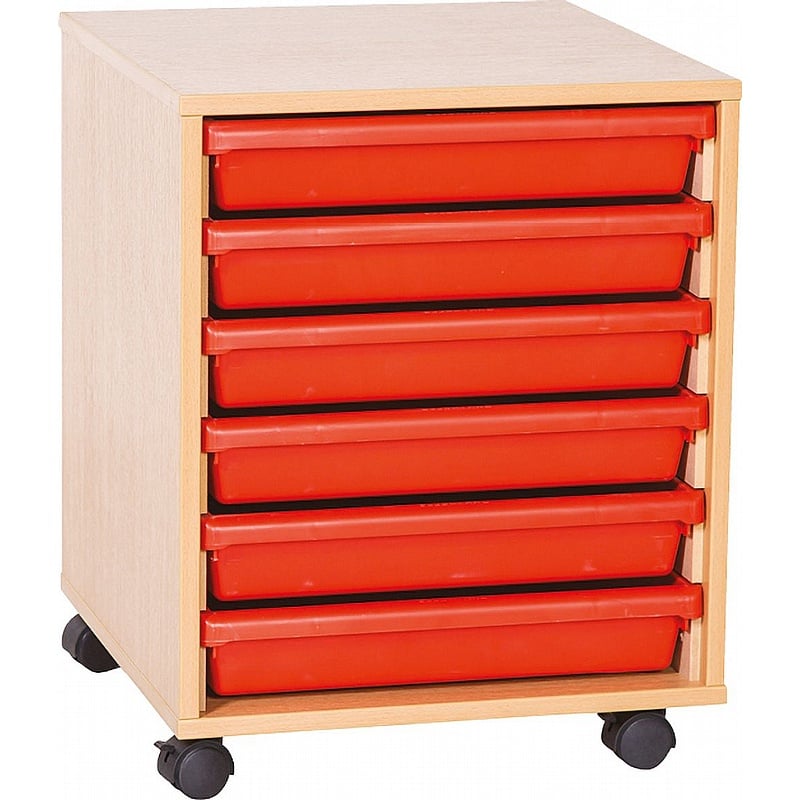 EduStore Single Column 6 A3 Tray Storage - School Furniture