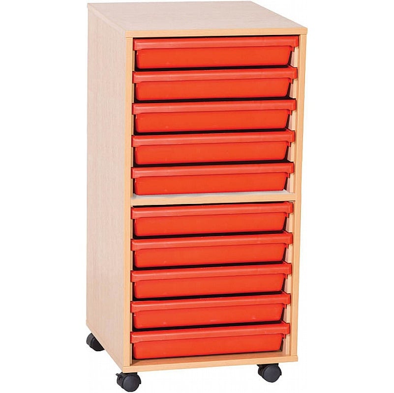 EduStore Single Column 10 A3 Tray Storage - School Furniture