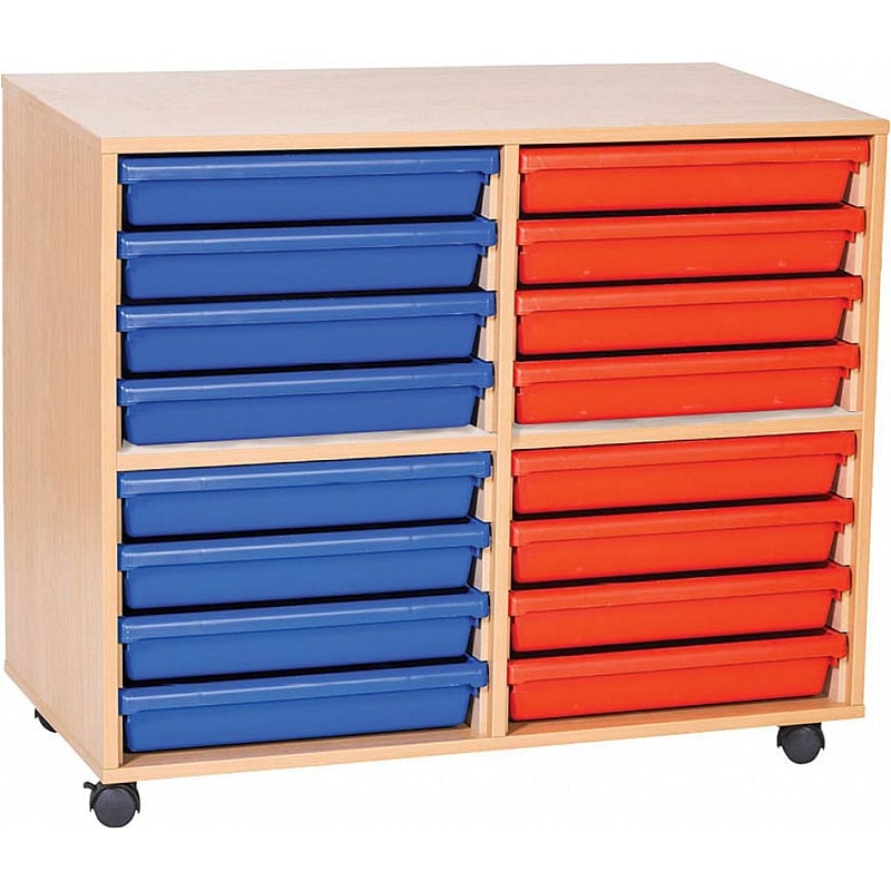 EduStore Double Column 16 A3 Tray Storage - School Furniture