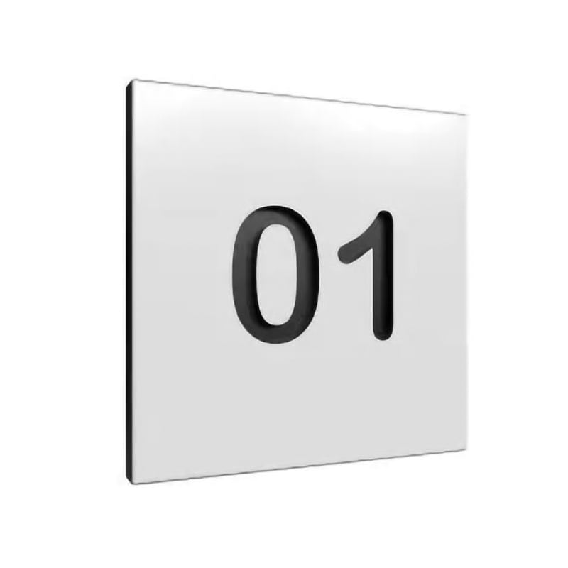 Pure Steel Locker Number Inserts - Office Storage