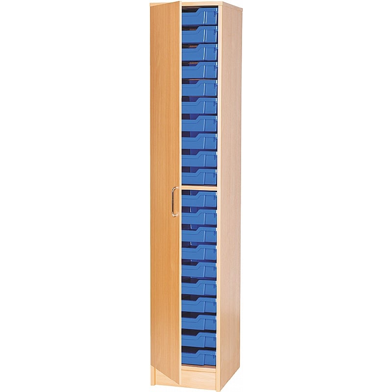 EduStore Single Column 20 Shallow Tray Tall Cupboards - School Furniture