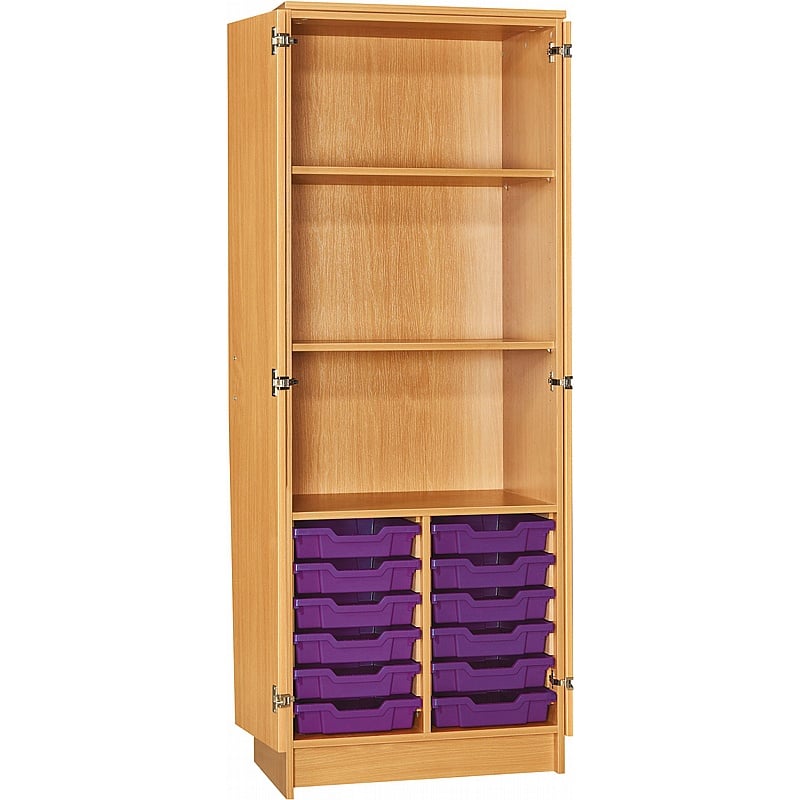 EduStore 12 Shallow Tray Combination Cupboards - School Furniture