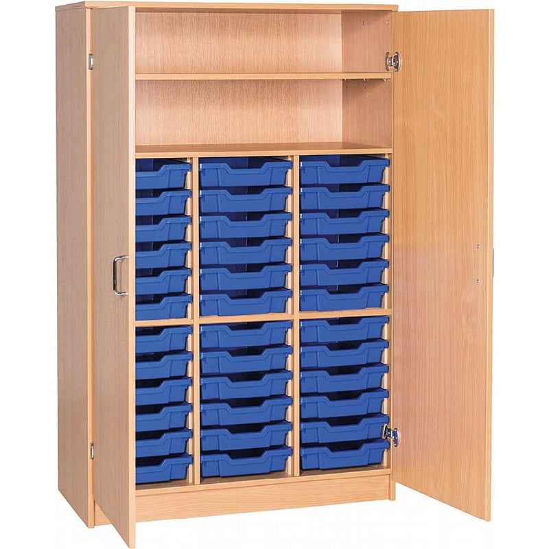 EduStore Triple Column 36 Shallow Tray Combination Cupboards - School Furniture